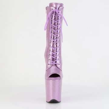 FLAMINGO-1041GP Růžové kozačky Pleaser Pleaser - přední pohled FLAMINGO-1041GP Růžové kozačky Pleaser Pleaser - přední pohled