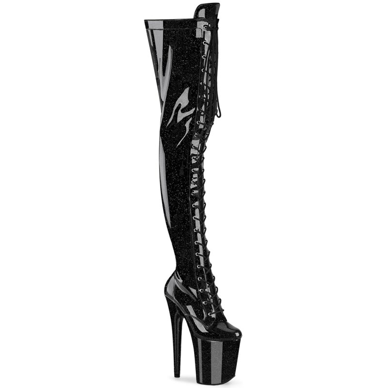 FLAMINGO-3020GP Černé sexy kozačky