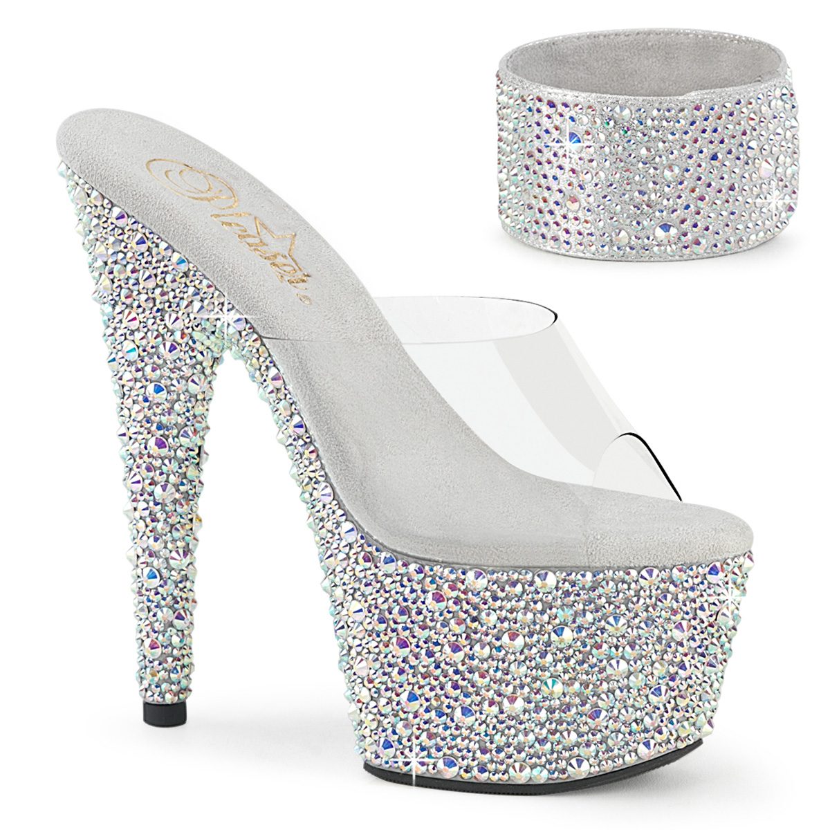 BEJEWELED-712MS Luxusní pantofle Pleaser | BEJEWELED-712MS Pleaser