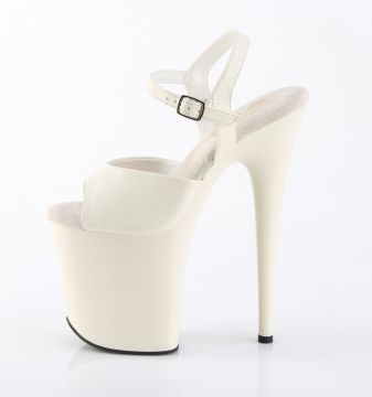 FLAMINGO-809 Bílé sexy platformy Pleaser - vnitřní pohled FLAMINGO-809 Bílé sexy platformy Pleaser - vnitřní pohled
