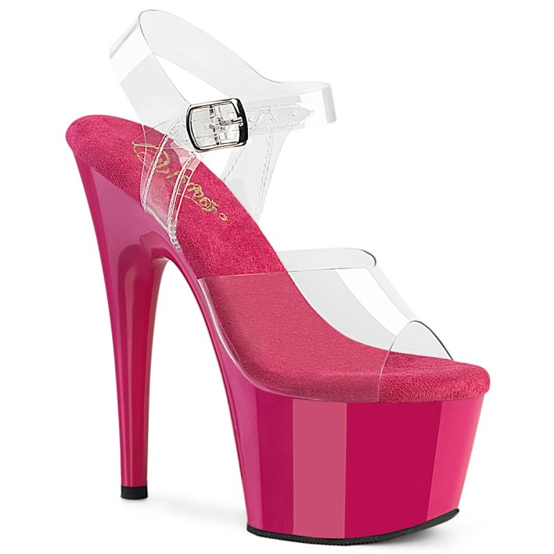 ADORE-708 Tmavě růžové taneční sandály Pleaser