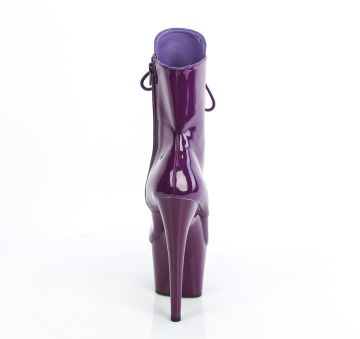 ADORE-1020 Fialové taneční kozačky Pleaser Pleaser - zadní pohled