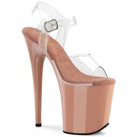 strip dance FLAMINGO-808 Růžové taneční sandály Pleaser