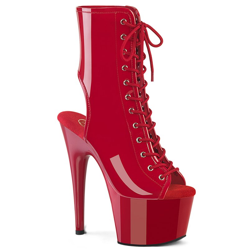 ADORE-1016 Červené go-go kotníkové boty Pleaser