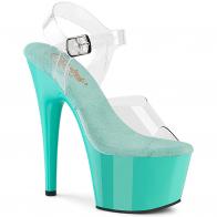 ADORE-708 Azurové taneční sandály Pleaser