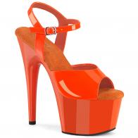 ADORE-709 Oranžové taneční sandály Pleaser
