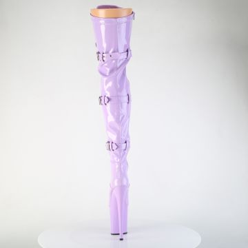FLAMINGO-3028 Fialkové sexy kozačky na stehna Pleaser - zadní pohled FLAMINGO-3028 Fialkové sexy kozačky na stehna Pleaser - zadní pohled