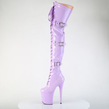 FLAMINGO-3028 Fialkové sexy kozačky na stehna Pleaser - vnitřní pohled FLAMINGO-3028 Fialkové sexy kozačky na stehna Pleaser - vnitřní pohled