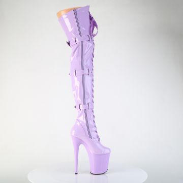 FLAMINGO-3028 Fialkové sexy kozačky na stehna Pleaser - vnější pohled FLAMINGO-3028 Fialkové sexy kozačky na stehna Pleaser - vnější pohled