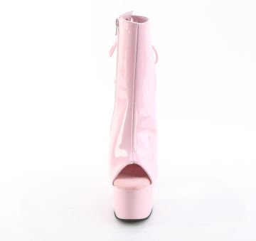 ADORE-1018 Růžové go-go kozačky Pleaser Pleaser - přední pohled