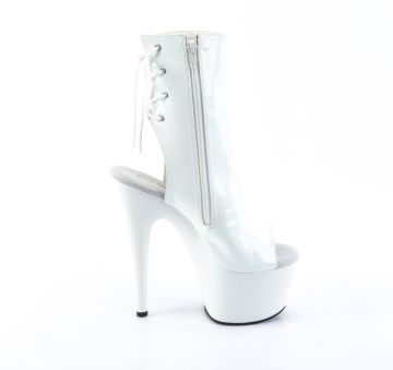 ADORE-1018 Bílé go-go kozačky Pleaser Pleaser - vnější pohled ADORE-1018 Bílé go-go kozačky Pleaser Pleaser - vnější pohled