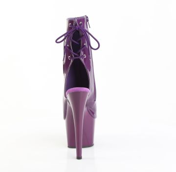 ADORE-1018 Fialové kotníkové boty Pleaser - zadní pohled ADORE-1018 Fialové kotníkové boty Pleaser - zadní pohled