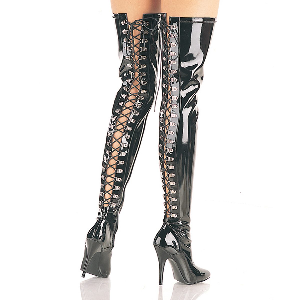 SEDUCE-3063 Černé erotické kozačky | SEDUCE-3063 Pleaser