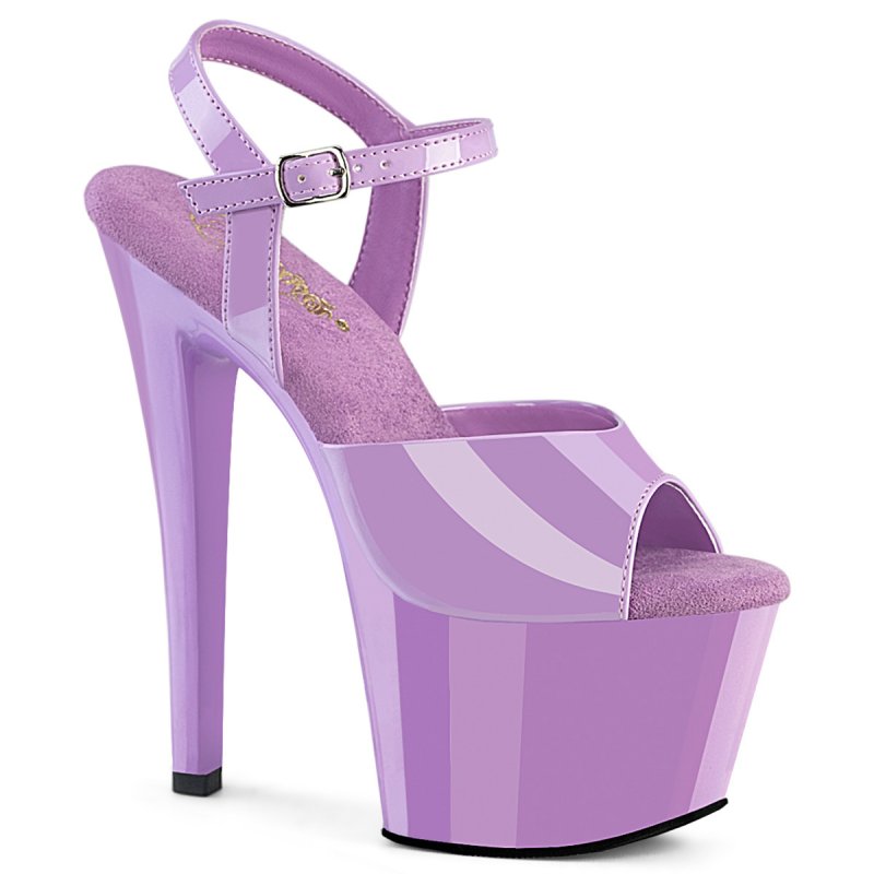 SKY-309 Fialové sandály Pleaser