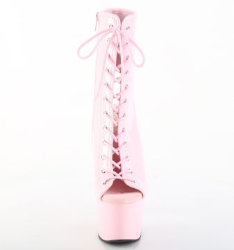 ADORE-1016 Růžové go-go kotníkové boty Pleaser Pleaser - přední pohled