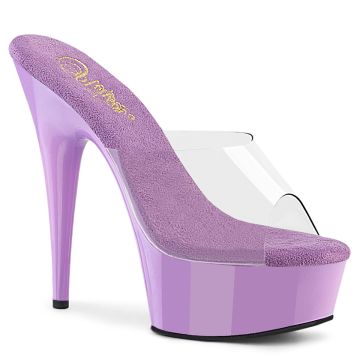Pantofle na erotiku DELIGHT-601 Fialové taneční Pleaser