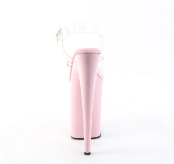 INFINITY-908 Růžové sandály Pleaser Pleaser - zadní pohled