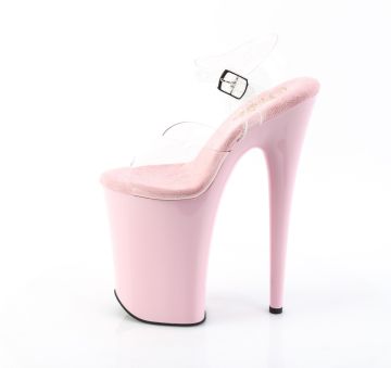 INFINITY-908 Růžové sandály Pleaser Pleaser - vnitřní pohled