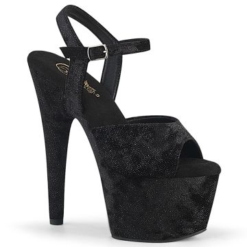 Boty na platformě ADORE-709WR Černé sandály Pleaser
