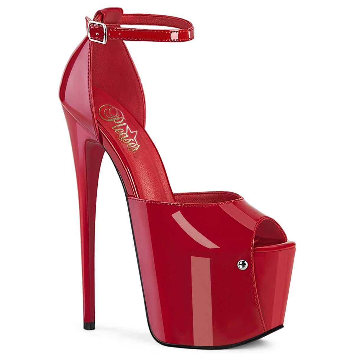 JUBILANT-15 Červené erotické sandály Pleaser | JUBILANT-15 Pleaser