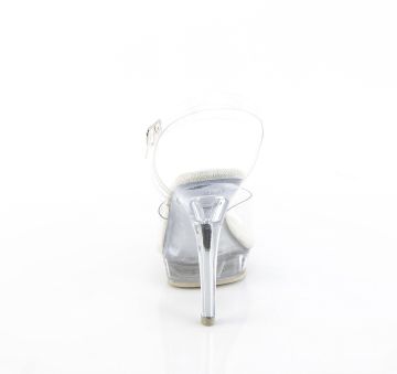 LIP-108 průhledné fitness pozing sandálky Fabulicious - zadní pohled