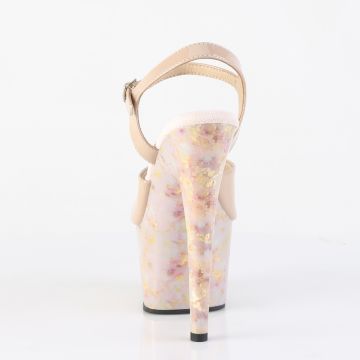 ADORE-709MB Mramorové sexy sandály Pleaser - zadní pohled