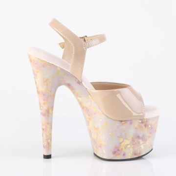 ADORE-709MB Mramorové sexy sandály Pleaser - vnější pohled