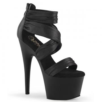 ADORE-720 Černé páskové sandály Pleaser
