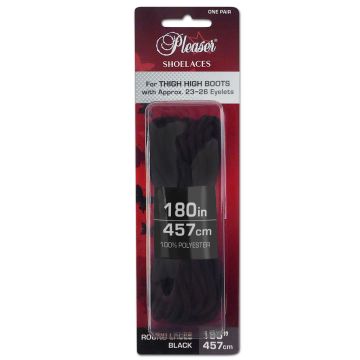 SL-THIGH-PL Černé tkaničky 457 cm Pleaser