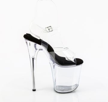 FLAMINGO-808PREM Průhledné sandály na extra podpatku Pleaser - vnější pohled FLAMINGO-808PREM Průhledné sandály na extra podpatku Pleaser - vnější pohled