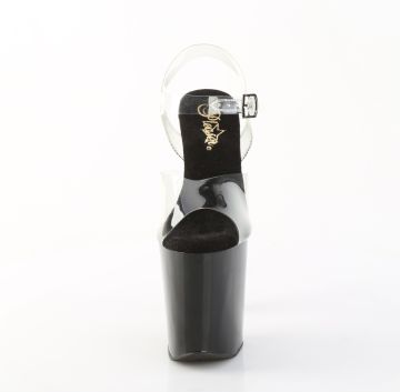 XTREME-808SPRS Luxusně zdobené sexy sandály Pleaser - přední pohled