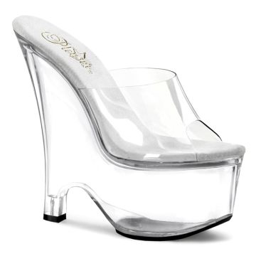 Gogo sexy boty BEAU-601 pantofle na klínku Pleaser