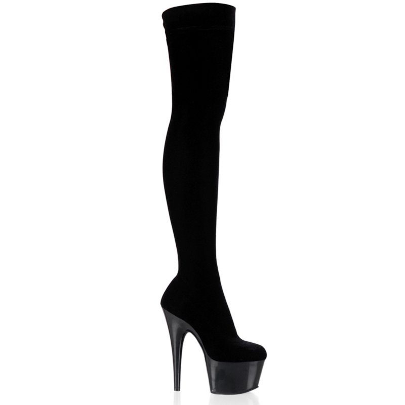 ADORE-3002 Černé sexy kozačky