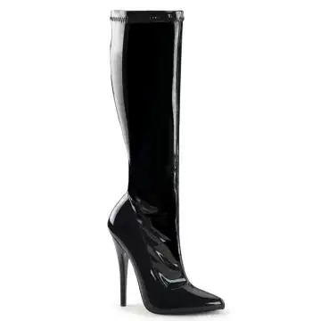 DOMINA-2000 Černé sexy kozačky