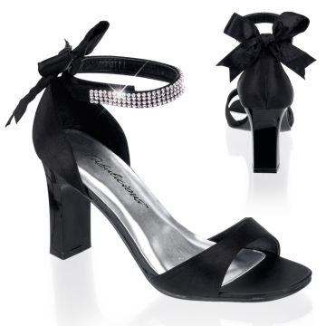 Pleaser Pink Label ROMANCE-372 Černé plesové sandály