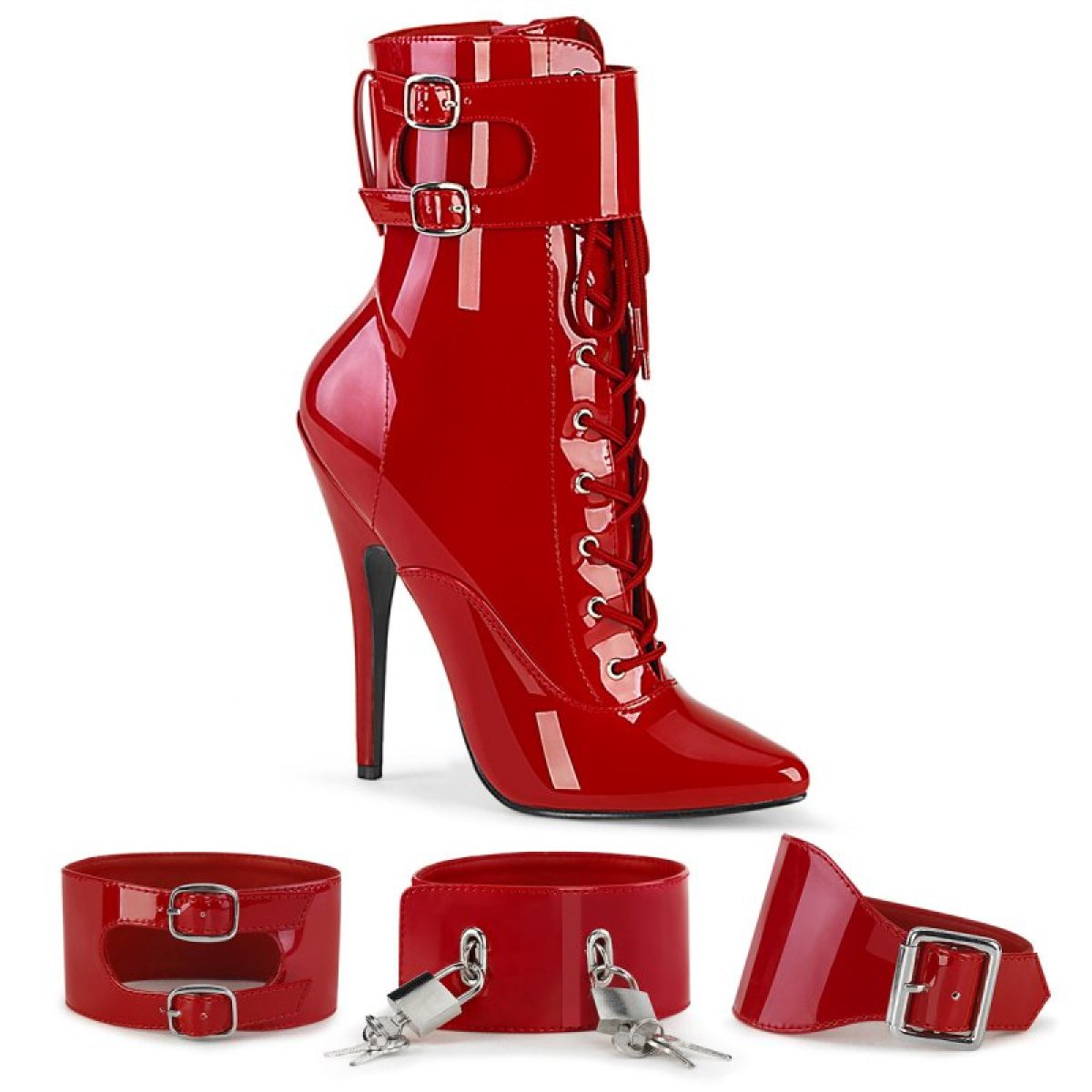 DOMINA-1023 Červené fetiš kozačky | DOMINA-1023 Devious