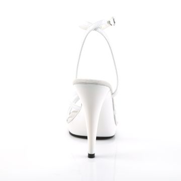 FLAIR-436 Bílé páskové sandály Fabulicious - zadní pohled FLAIR-436 Bílé páskové sandály Fabulicious - zadní pohled