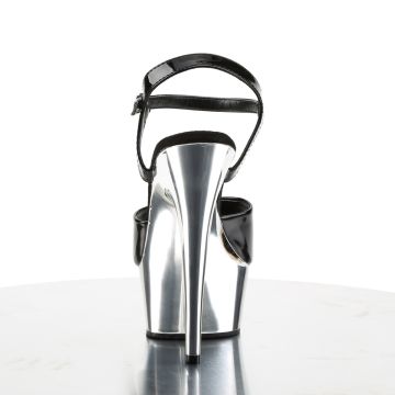 DELIGHT-609 Sexy boty Pleaser Pleaser - zadní pohled