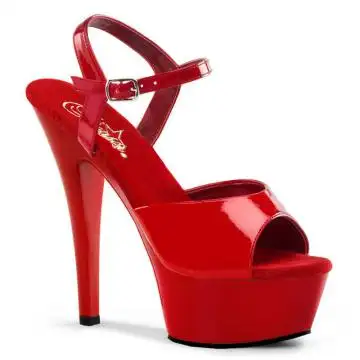 KISS-209 Červené sandály Pleaser