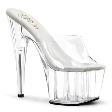Obuv skladem ADORE-701 Průhledné sexy pantofle Pleaser
