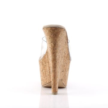 BEAU-601 Pantofle na klínku Pleaser - zadní pohled BEAU-601 Pantofle na klínku Pleaser - zadní pohled