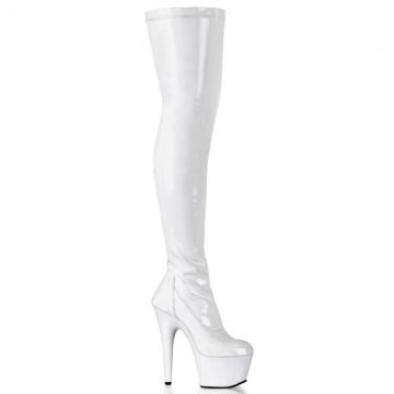 ADORE-3000 Bílé sexy kozačky
