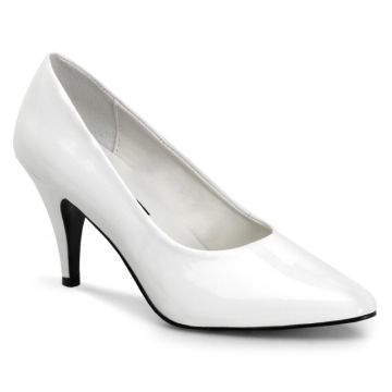 lodičky bez platformy PUMP-420 Bílé Pleaser