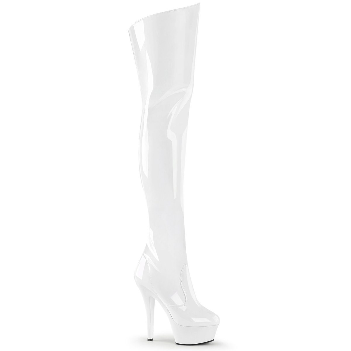 KISS-3010 Bílé sexy kozačky | KISS-3010 Pleaser
