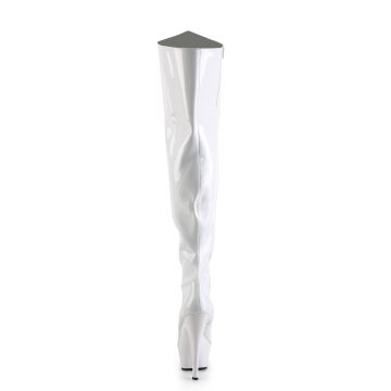 KISS-3010 Bílé sexy kozačky Pleaser - zadní pohled KISS-3010 Bílé sexy kozačky Pleaser - zadní pohled