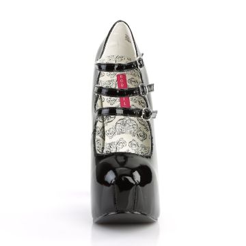 TEEZE-05 Černé sexy lodičky Bordello - přední pohled