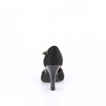 SMITTEN-10 Černé retro lodičky Pin Up Couture - zadní pohled