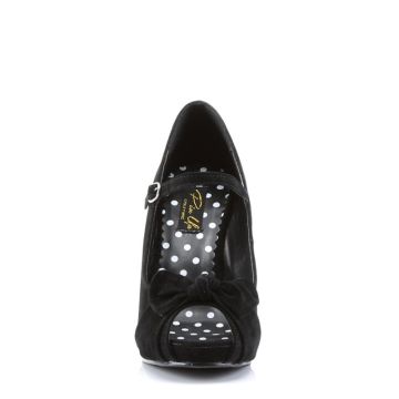 CUTIEPIE-08 Černé retro lodičky Pin Up Couture - přední pohled