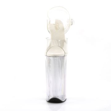 BEYOND-008 Průhledné erotické boty Pleaser - přední pohled