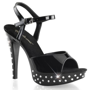 Sandály a páskové boty COCKTAIL-509SDT Černé Fabulicious
